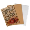 BeBechy Wunschkarte – Recyclingpapier - Kaffee