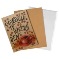 BeBechy Wunschkarte – Recyclingpapier - Kaffee