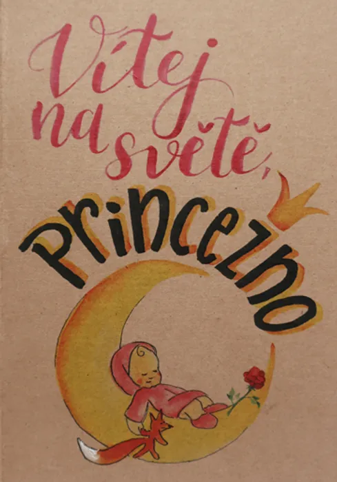 Hauptbild des Produkts Přáníčko BeBechy – recyklovaný papír - Princezna