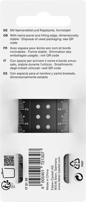 Hauptbild des Produkts Pravítko Faber-Castell Dots 30 cm, mix barev, extra odolné [1 ks]