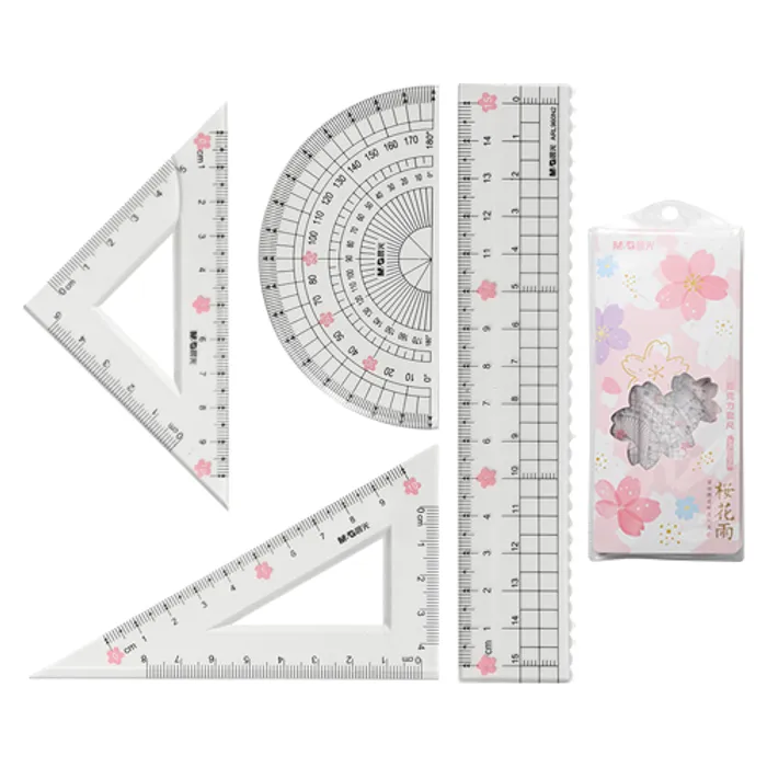 Hauptbild des Produkts Pravítko M & G 15 cm Sakura, sada 4 ks