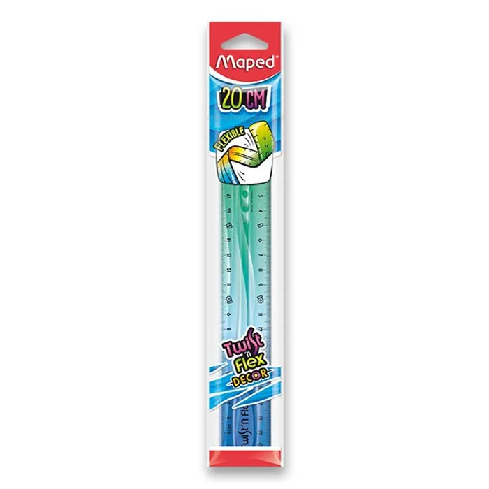 Hauptbild des Produkts Pravítko Twint´n Flex duhové - 20 cm, mix barev