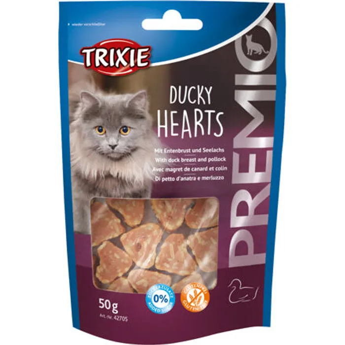 Hauptbild des Produkts Premio HEARTS light- srdíčka z kachních prsíček a lososa 50g
