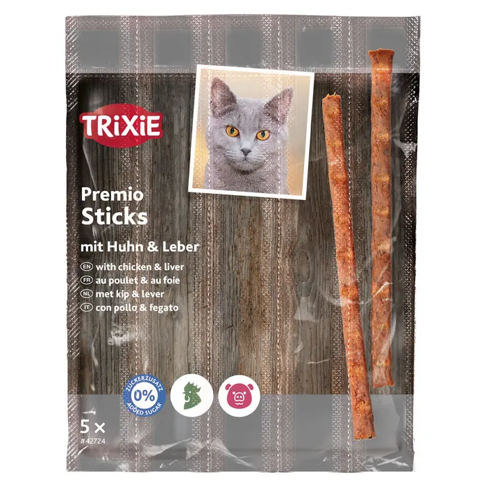Hauptbild des Produkts PREMIO Quintett tyčinky drůbeží/játra 5 x 5 g
