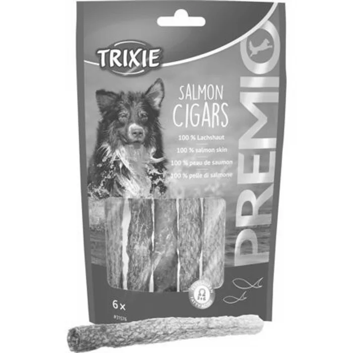 Hauptbild des Produkts PREMIO Salmon Cigars 100 % lososí kůže, 6 ks / á 12,5 cm /70 g