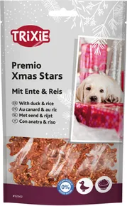 PREMIO Xmas Stars, vánoční pamlsek kachna s rýží, 100 g