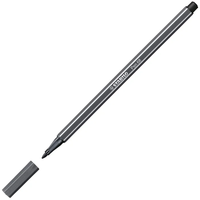 Hauptbild des Produkts Prémiový vláknový fix - STABILO Pen 68 - 1 ks - černošedá