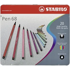 Premium-Fasermarker - STABILO Pen 68 - 20er-Set in der Dose