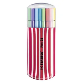 Premium-Fasermarker – STABILO Pen 68 – 20-teiliges Zebrui-Set rot