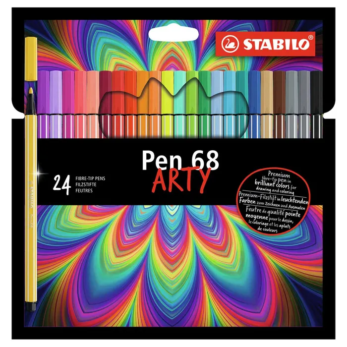 Hauptbild des Produkts Prémiový vláknový fix - STABILO Pen 68 - ARTY - 24 ks sada