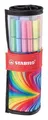 Premium-Fasermarker – STABILO Pen 68 – ARTY – 25-teiliges Rollenset