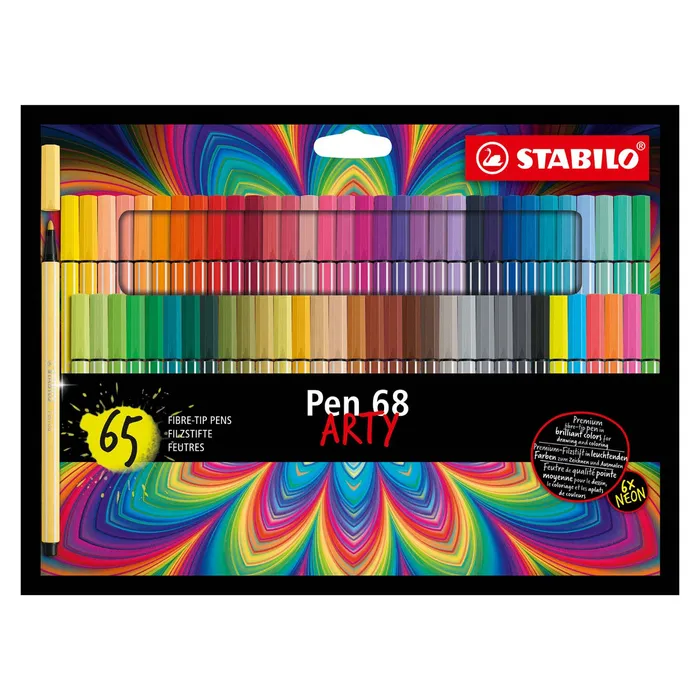 Hauptbild des Produkts Prémiový vláknový fix - STABILO Pen 68 - ARTY - 65 ks sada