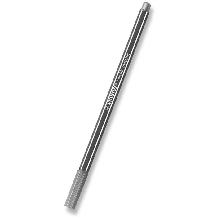 Hauptbild des Produkts Prémiový vláknový metalický fix - STABILO Pen 68 metallic - 1 ks - stříbrná