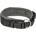 Halsband PREMIUM extra breit, schwarz/graphit L: 46-55 cm/50 mm
