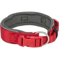 Halsband PREMIUM extra breit, rot/graphit L: 46-55 cm/50 mm