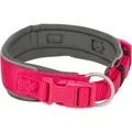 Halsband PREMIUM extra breit, Fuchsia/Graphit S-M: 33-42 cm/35 mm