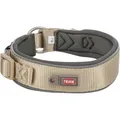 Weiteres Produktbild PREMIUM Halsband EXTRA breit, sand/grau S-M: 33-42 cm/35 mm