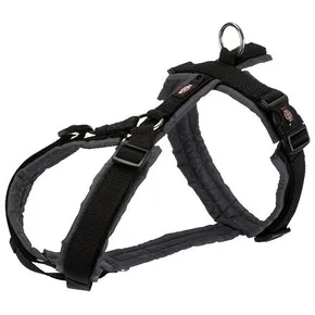 PREMIUM-Trekkinggurt – Schwarz/Graphit S-M: Brustumfang: 44–53 cm/20 mm