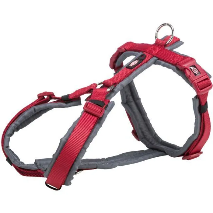 Hauptbild des Produkts PREMIUM trekingový postroj, červená/grafit XL:hruď:80-97cm/25mm