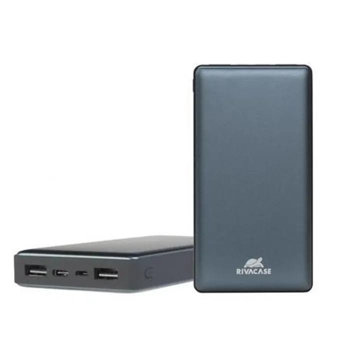 Hauptbild des Produkts Přenosná baterie, microUSB + Type-C, 15000 mAh, RIVACASE "VA1215", stříbrná
