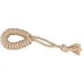 Zugseil mit Kreis, 32 cm, Hanf/Baumwolle