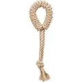 Zugseil mit Kreis, 32 cm, Hanf/Baumwolle