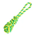 Schleppball mit HipHop-Knoten Baumwolle 23 cm / 90 g Limettengrün
