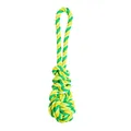 Schleppball mit HipHop-Knoten Baumwolle 23 cm / 90 g Limettengrün