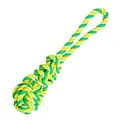 Schleppball mit HipHop-Knoten Baumwolle 23 cm / 90 g Limettengrün