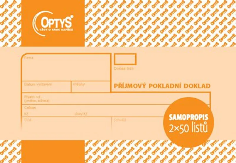 Hauptbild des Produkts Příjmový doklad A6, samopropisovací, 2 x 50 listů 1091