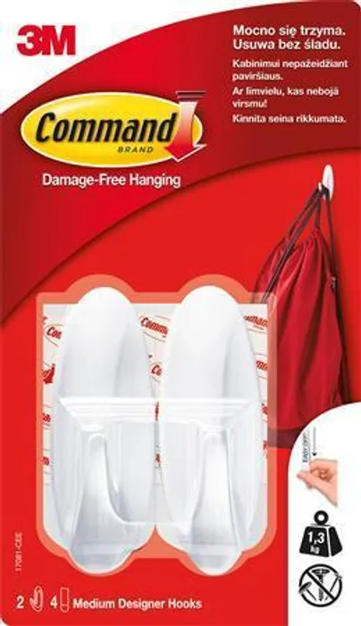 Hauptbild des Produkts Přilepovací háčky "Command", oválné, středně velké, 3M SCOTCH