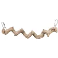 Natürliche hängende „Zickzack“-Sitzstange, 36 cm/o 25 mm, Drachenholz