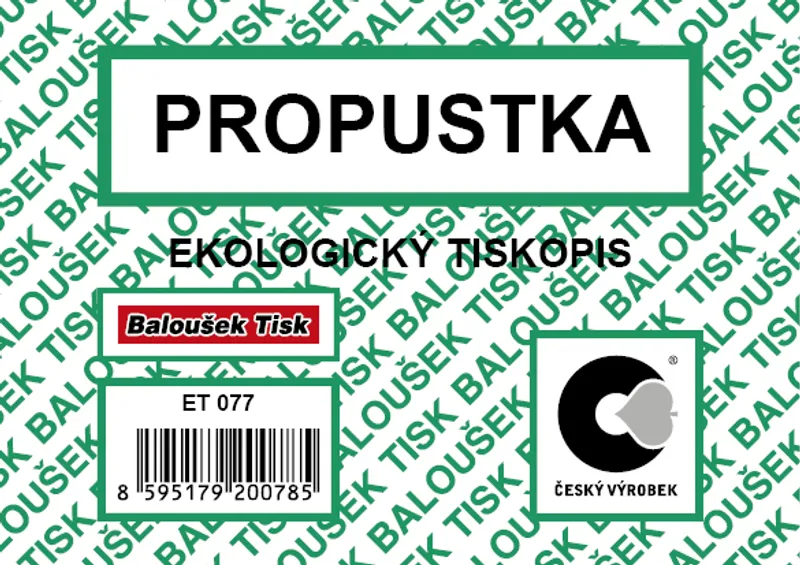 Hauptbild des Produkts Propustka A7 ET077