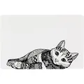 Weiteres Produktbild Tischset Tischset Katze 44 x 28 cm weiß/schwarz