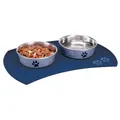 Tischsets für Schüsseln Silikon 48 x 27 cm, blau