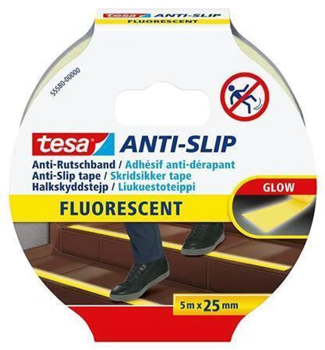 Hauptbild des Produkts Protiskluzová páska "Anti-Slip 55580", fluorescenční, 25 mm x 5m, TESA