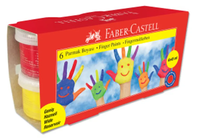 Hauptbild des Produkts Prstové barvy 6ks, 45 ml Faber Castell 160422