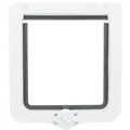 Weiteres Produktbild Durchlaufkatzentür XL, mit Tunnel, 4-fach, 24x28cm, weiß