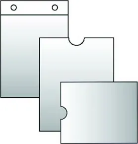 Transparente Abdeckung 100x220mm Stempelkarte, 120mic. [100 Stück]