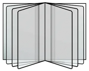 Transparente Abdeckung 80x115mm, Führerscheineinlage 300/140mic. [10 Stück]