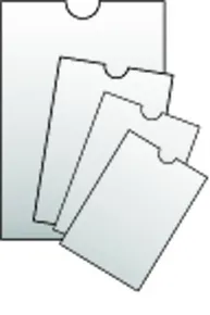 Transparente Abdeckung, 86 x 111 mm, Studententasche, 120 Mikrometer. [100 Stück]