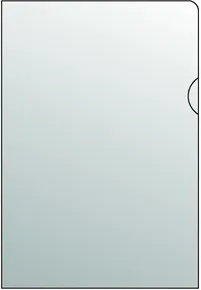Klarsichtdeckel A4 „L/U“ PP ohne Eurolochung, Glanz 140mic. [25 Stück]