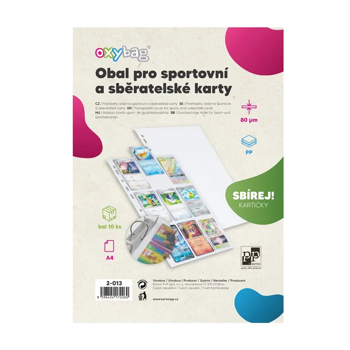 Hauptbild des Produkts Průhledný obal A4 PP SPORT karty, 80mic lesk