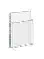 Transparente Hülle für Kataloge, PVC-Euroscharnier, Tasche bis 2/3 165mic. [10 Stück]