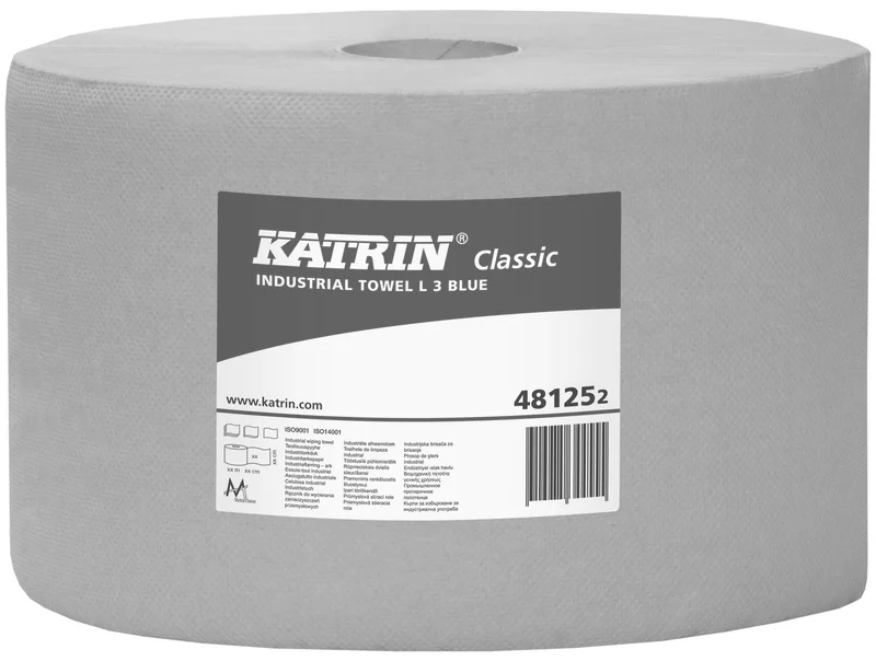 Hauptbild des Produkts Průmyslová papírová utěrka KATRIN CLASSIC L 3-vrstv. 190m -modrá, laminovaná