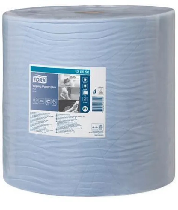 Hauptbild des Produkts Průmyslová papírová utěrka Tork 130050 Plus Advanced 420 velká šířky 37cm modrá [1 ks]