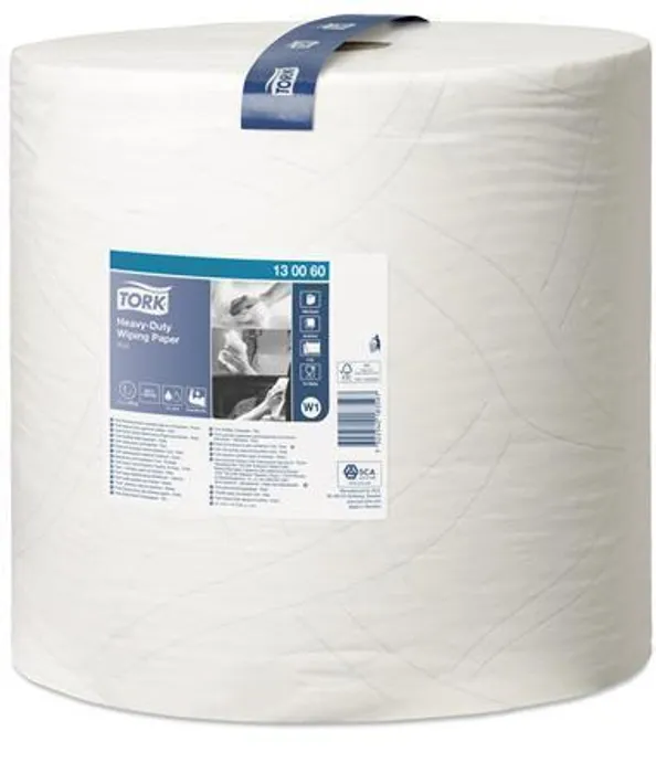 Hauptbild des Produkts Průmyslová papírová utěrka Tork 130060 Heavy Duty Advanced 430 velká role bílá [1 ks]