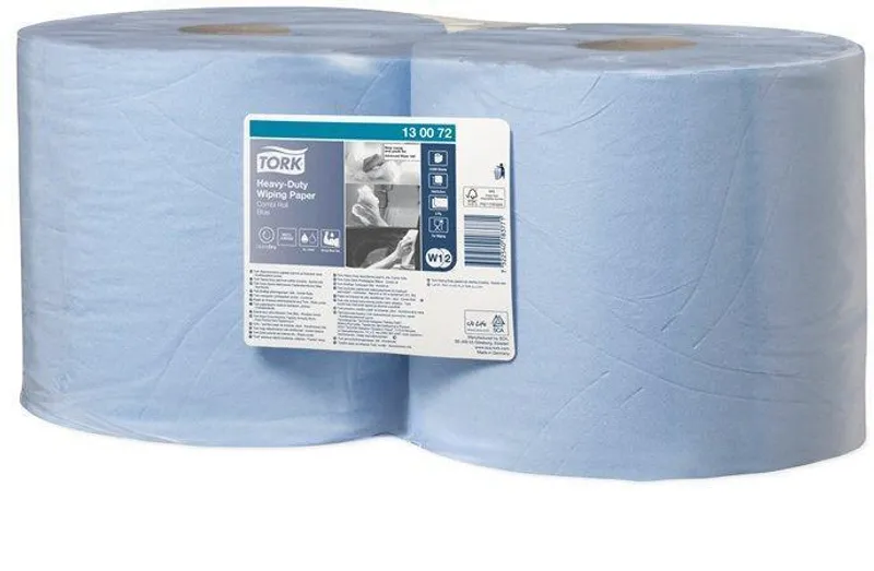 Hauptbild des Produkts Průmyslová papírová utěrka Tork 130072 Heavy-Duty Advanced 430 malá role modrá [2 ks]
