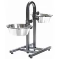 Weiteres Produktbild Hundebar – verstellbare Napfhöhe, 2 x 2,8 l/24 cm Napf