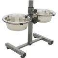 Hundebar, Höhe 27 cm, 2 Näpfe 0,75 l/15 cm